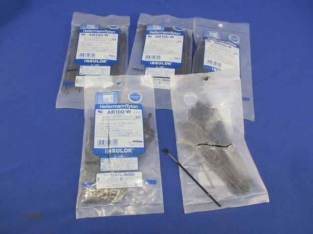 インシュロック ABタイ(屋外用・耐候グレード)(400本以上)袋破れ有 AB100-W