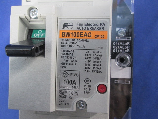 オートブレーカ2P100A BW100EAG