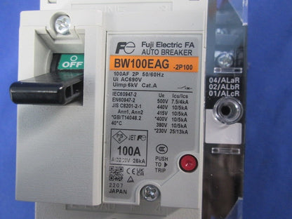 オートブレーカ2P100A BW100EAG