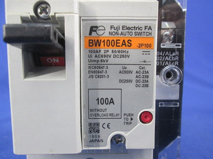 ノンオートスイッチ2P100A BW100EAS-2P100