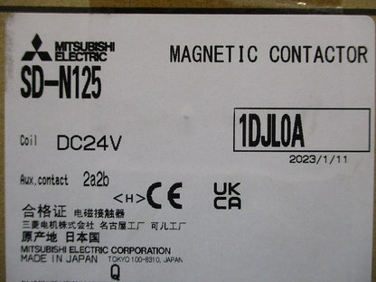 非可逆式電磁接触器 SD-N125
