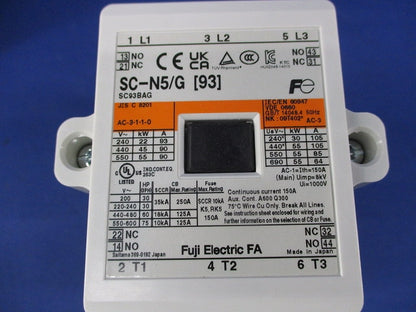 直流操作形電磁接触器DC24V SC-N5/G