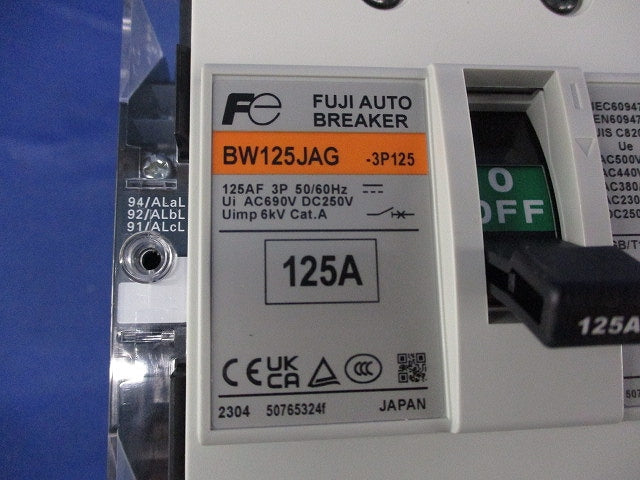 配線用遮断器3P125A BW125JAG-3P125