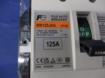 配線用遮断器3P125A BW125JAG-3P125
