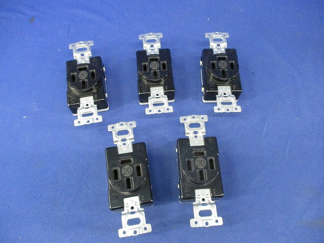 接地3P20A埋込コンセント(5個入) WF1420K