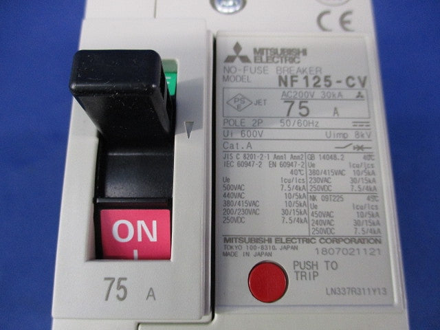 ノーヒュズブレーカ 2P75A NF125-CV