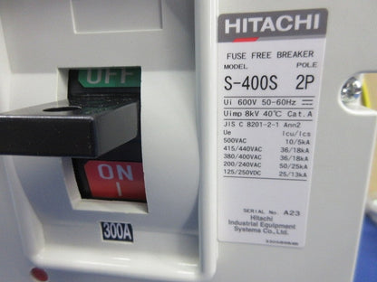 配線用遮断器 2P300A S-400S