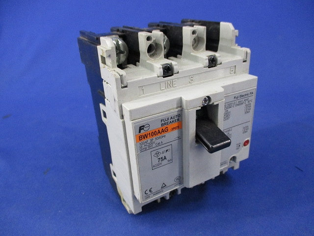配線用遮断器3P75A BW100AAG-3P075