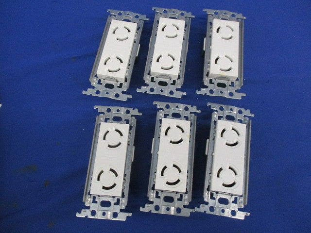 接地2P15A引掛埋込ダブルコンセント(6個入)National WTF23123