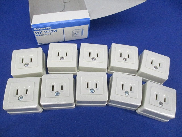 角型コンセント(10個入) WK1012W