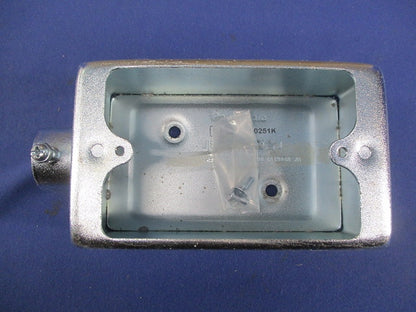 ねじなし露出スイッチボックス1個用1方出(14個入) DS70251K