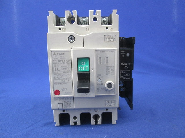 漏電遮断器3P3E15A NV32-SV