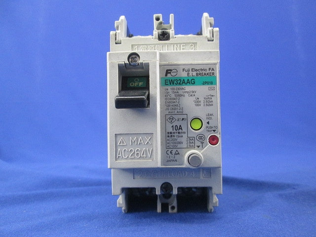 漏電ブレーカ 2P10A EW32AAG-2P010