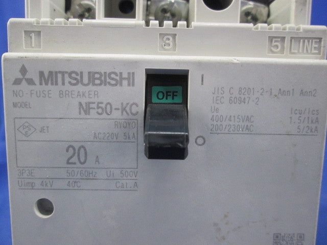 ノーヒューズブレーカー 3P3E20A NF50-KC