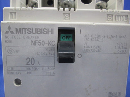 ノーヒューズブレーカー 3P3E20A NF50-KC
