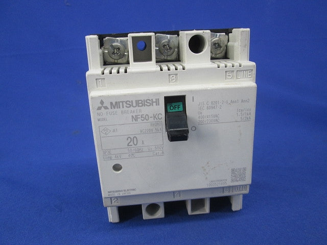 ノーヒューズブレーカー 3P3E20A NF50-KC