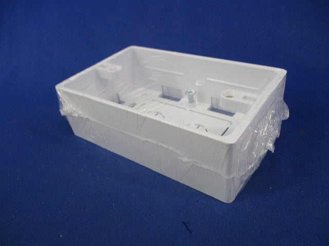 モール用スイッチボックス(2個入)(カベ白) MSB-1W