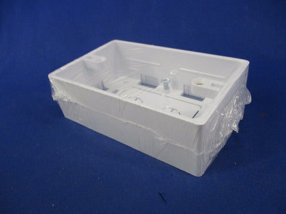 モール用スイッチボックス(2個入)(カベ白) MSB-1W