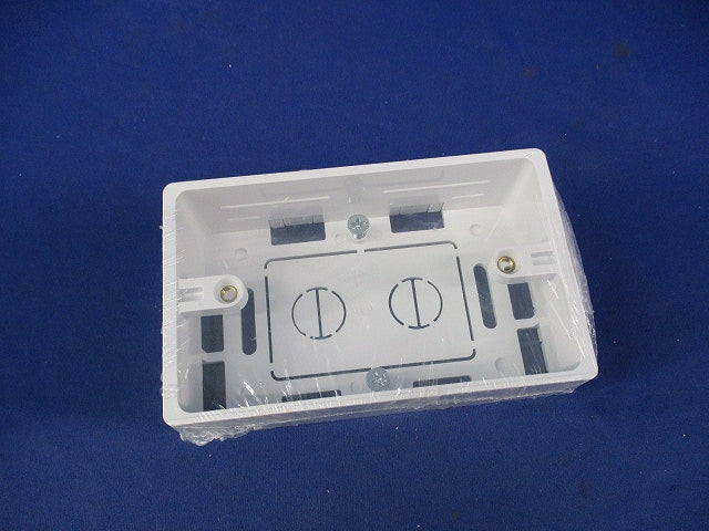 モール用スイッチボックス(2個入)(カベ白) MSB-1W