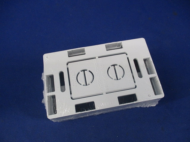 モール用スイッチボックス(2個入)(カベ白) MSB-1W