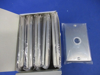 新金属大穴電話線プレート(取付枠付)(11枚入) WN7561