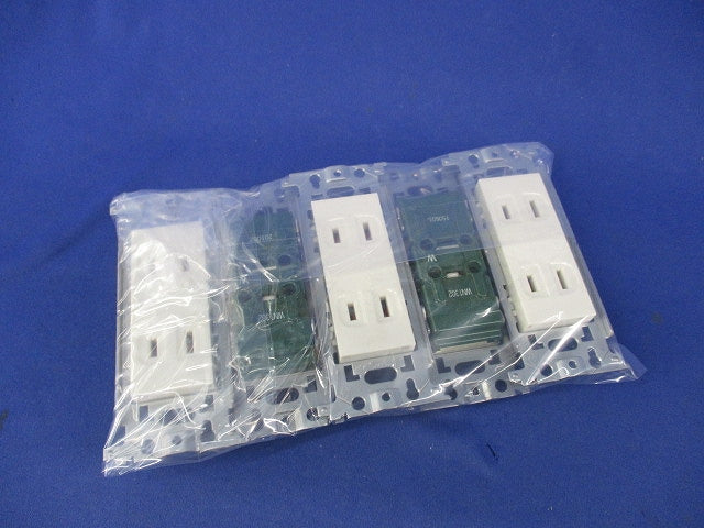 埋込ダブルコンセント(5個入) WN1302