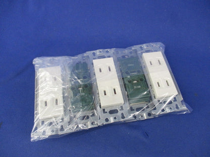 埋込ダブルコンセント(5個入) WN1302