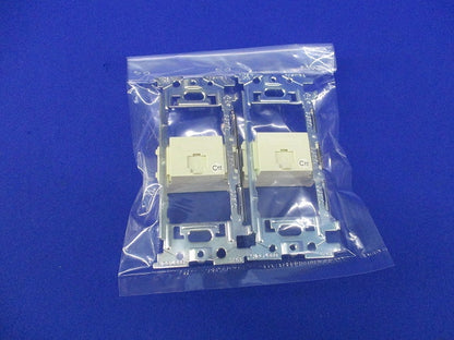 埋込モジュラーコンセント(ワンタッチサポート付)(2セット入)(汚れ有) NDG8003+NDG4303