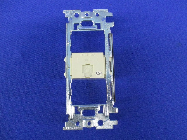 埋込モジュラーコンセント(ワンタッチサポート付)(2セット入)(汚れ有) NDG8003+NDG4303