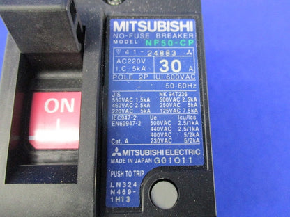 ノーヒューズ遮断器2P30A NF50-CP