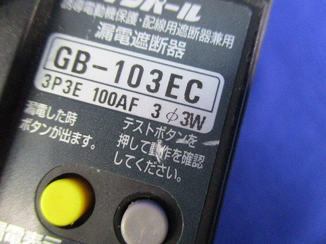 漏電遮断器3P3E100A GB-103EC