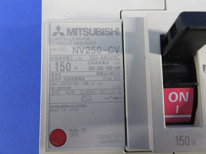 漏電遮断器3P3E150A NV250-CV