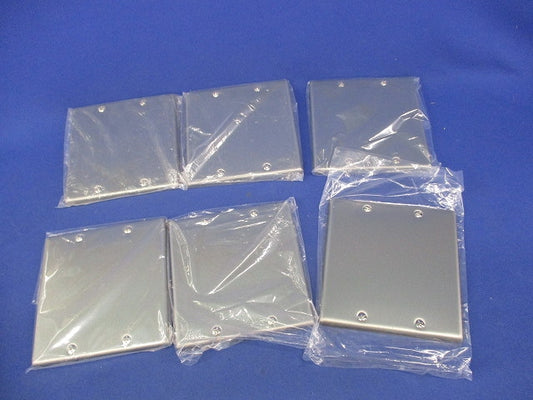 新金属カバープレート2連用(6枚入) WN7592