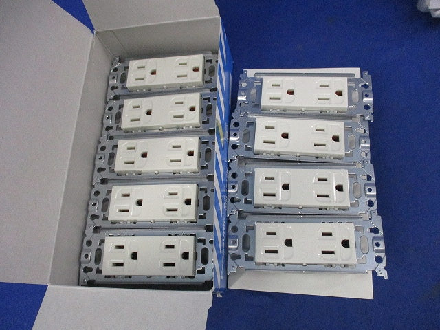 埋込接地ダブルコンセント(9個入) WN1512K