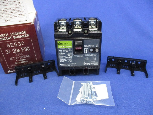 漏電ブレーカ 3P3E20A GE53C