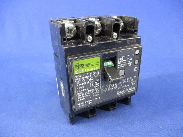 漏電ブレーカ 3P3E100A GE103CA