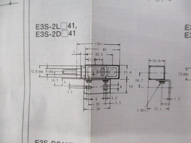 アンプ内蔵形光電センサ E3S-2E41