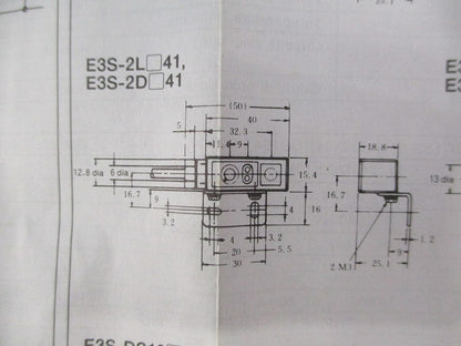 アンプ内蔵形光電センサ E3S-2E41