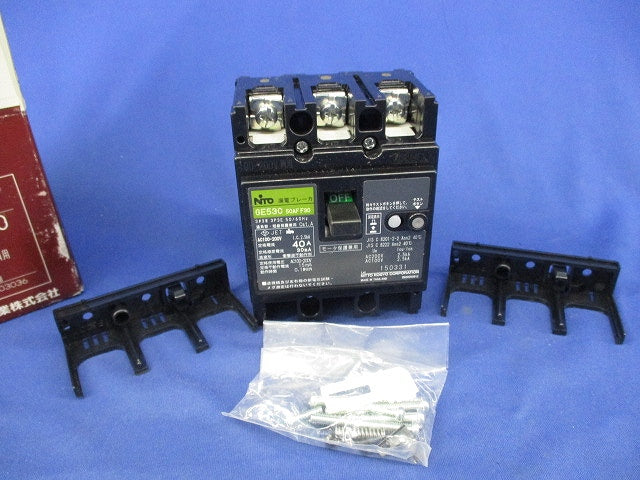 漏電ブレーカ 3P3E40A GE53C