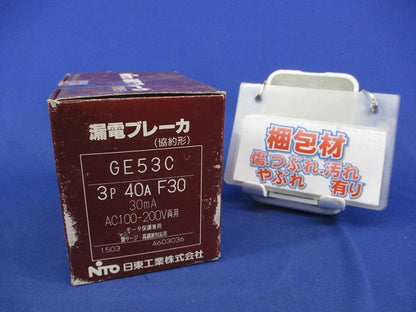漏電ブレーカ 3P3E40A GE53C