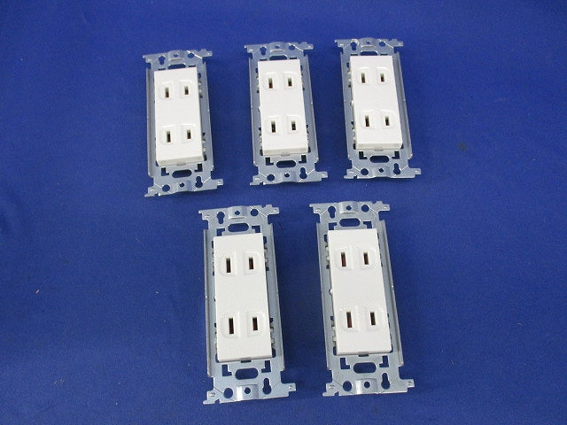 埋込ダブルコンセント(5個入) WN1302