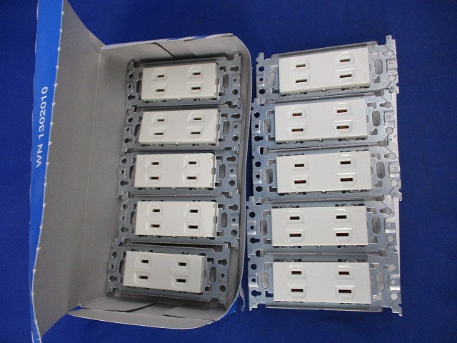 埋込ダブルコンセント(10個入) WN1302