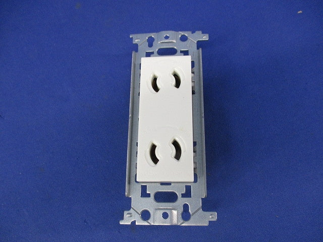 埋込抜け止めダブルコンセント(5個入) WN1062