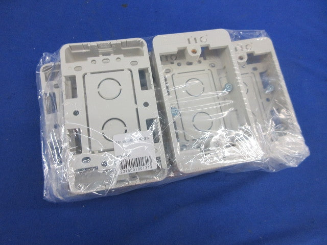 モール用スイッチボックス(5個入)モダンホワイト MSB-F1SS