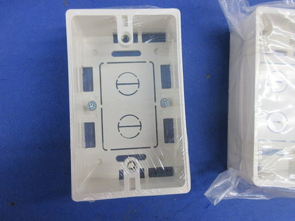 モール用スイッチボックスセット(混在2個入)(ミルキーホワイト MSB-3M他