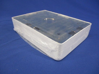 メタルエフモール 付属品 3個用スイッチボックス 浅型 ホワイト 浅型 ノックアウト:A・B型 AB5132