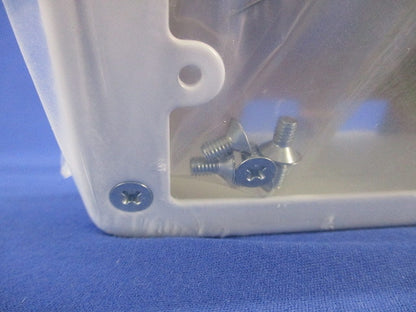 メタルエフモール 付属品 3個用スイッチボックス 浅型 ホワイト 浅型 ノックアウト:A・B型 AB5132