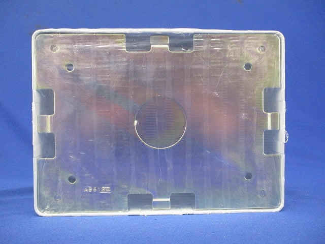 メタルエフモール 付属品 3個用スイッチボックス 浅型 ホワイト 浅型 ノックアウト:A・B型 AB5132