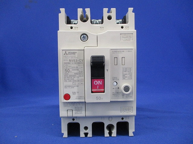 漏電遮断器 3P3E50A 30ｍA NV63-CV3P3E50A30mA