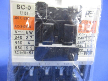 電磁開閉器 200V 0.4ｋW 1.7-2.6A SW-0-200V0.4kW